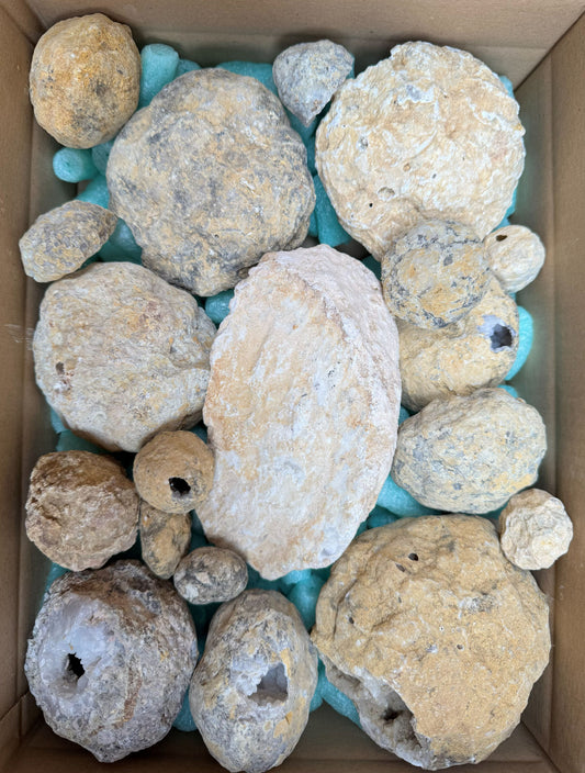 Geoden in verschiedenen Größen geschlossen aus Marokko B-WARE 5,7 kg -SALE- Konvolut Nr.: 1225