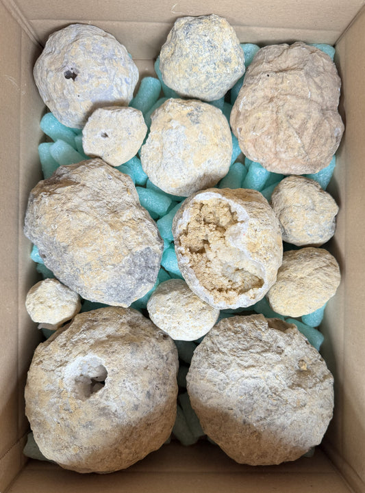 Geoden in verschiedenen Größen geschlossen aus Marokko B-WARE 5,15 kg -SALE- Konvolut Nr.: 1225