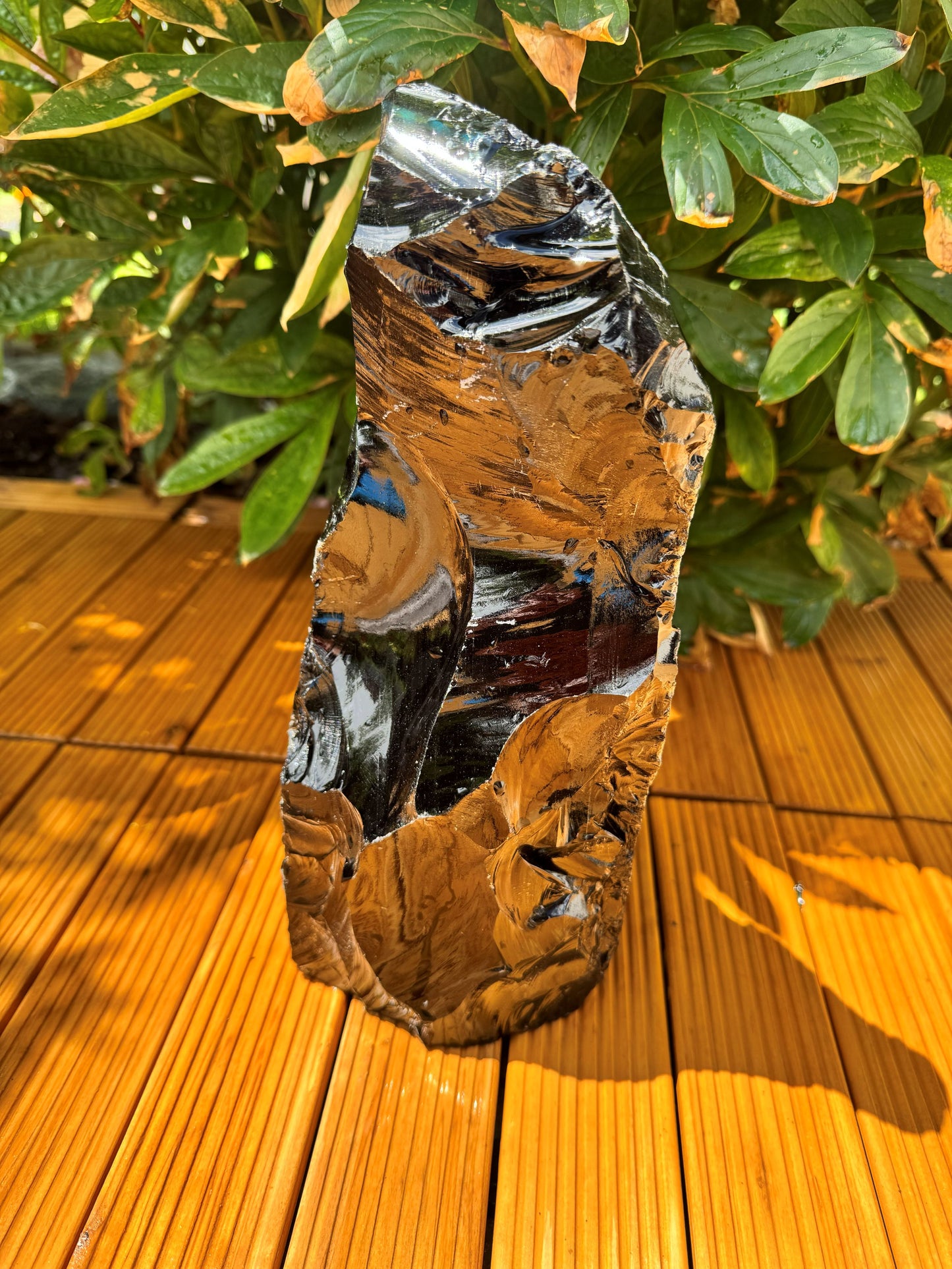 XL Obsidian Tower „Masterpiece“ – 4,8 kg Sammlerstück & Unikat Nr. 1700 aus Brasilien – AAA-Qualität mit edlem tiefschwarzem Glanz – 30 cm hoher Naturstein als exklusiver Blickfang für Wohnraum, Praxis, Sammlung & Feng Shui