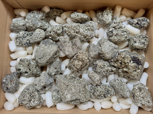 Pyrit Rohsteine in verschiedenen Größen aus Peru B-WARE 4,5 kg -SALE- Konvolut Nr.: 1216