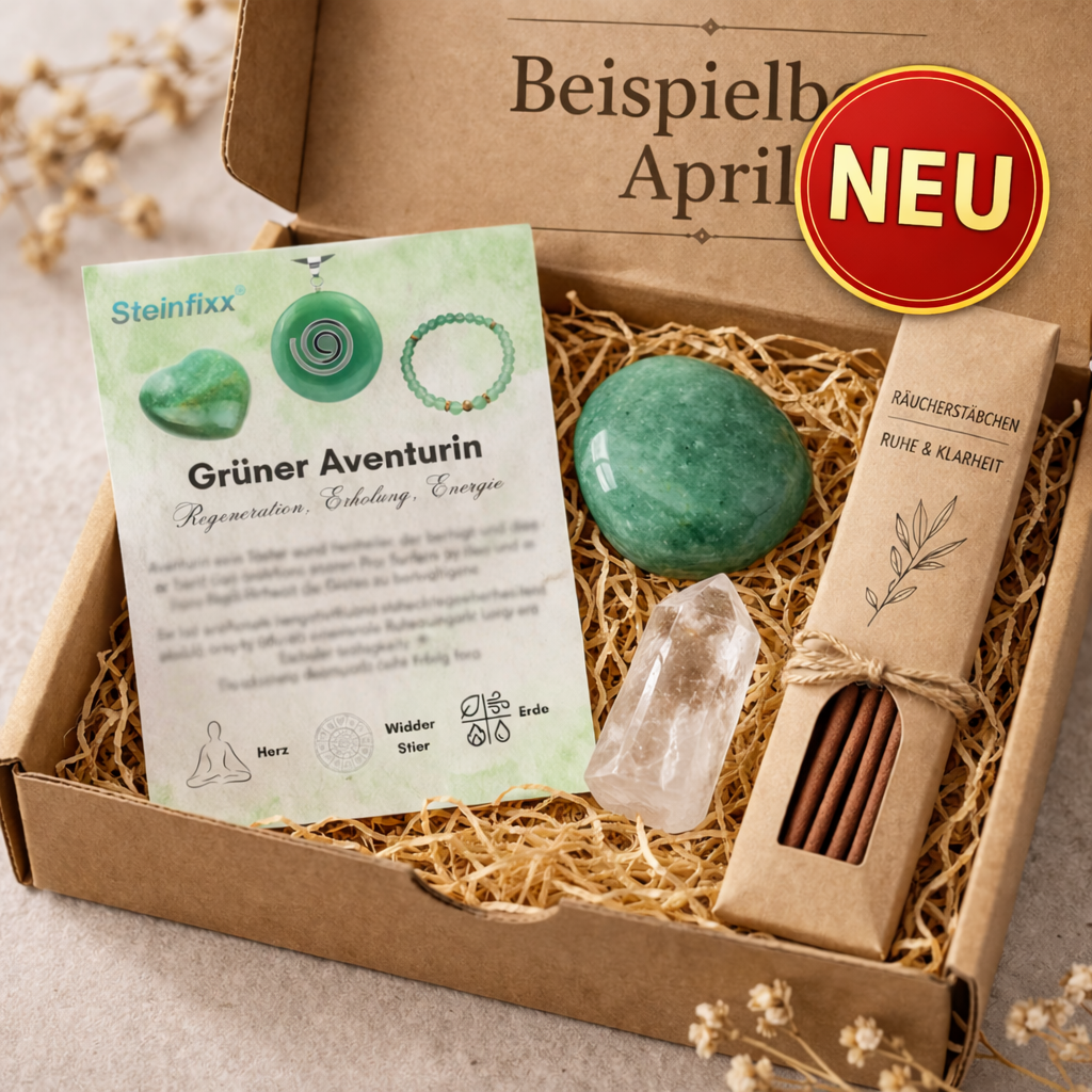 Deine monatliche Edelstein-Überraschung ✨Beginne heute Deine Edelsteinreise und lasse Dich jeden Monat aufs Neue überraschen.