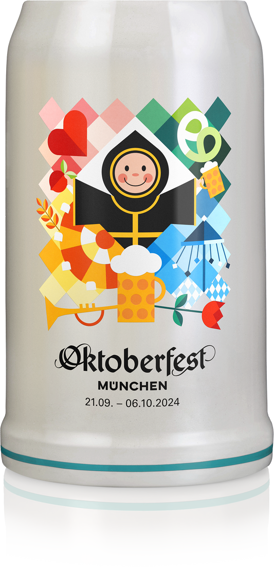Original Oktoberfestkrug 2024 I Jahrgangskrug I Jahreskrug I Wiesnkrug