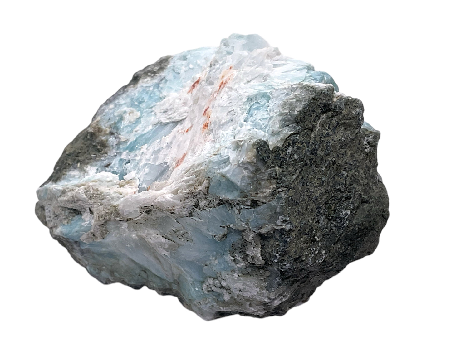 Prächtiger und sehr seltener Larimar Rohstein - Unikat - Masterpiece 1562 - 50x50x40mm - 152gr. - Dominikanische Republik