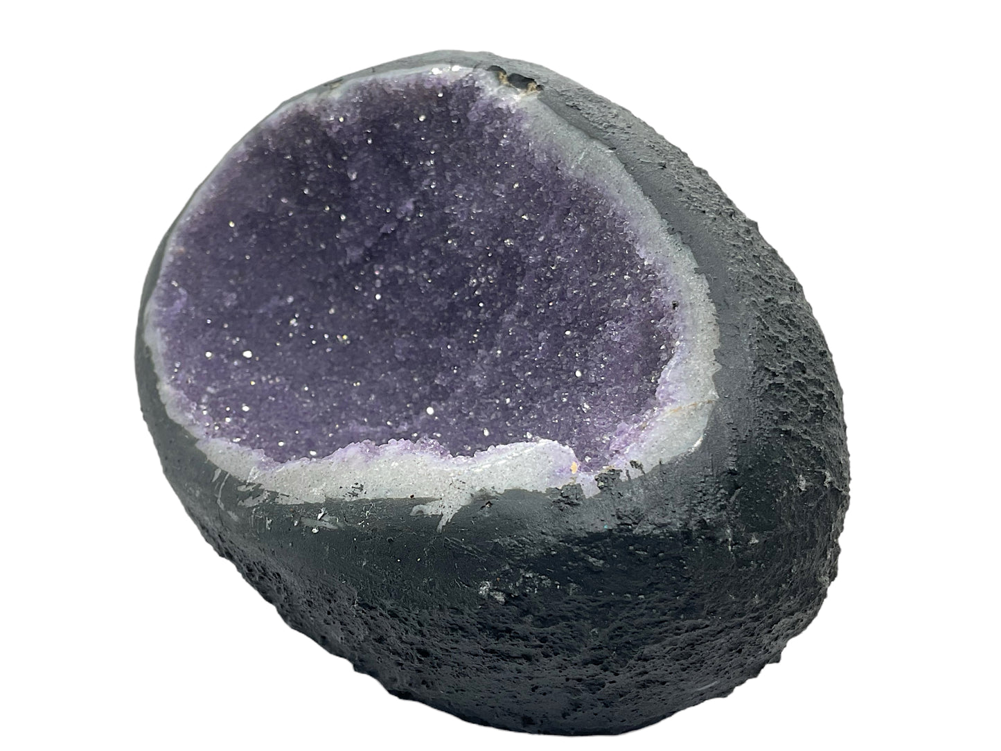 Amethyst Druse Minidruse mit phantastischen Kristallen I 0,69 KG I 11x9x8 cm I Blickfang I Unikat 1621 I Brasilien