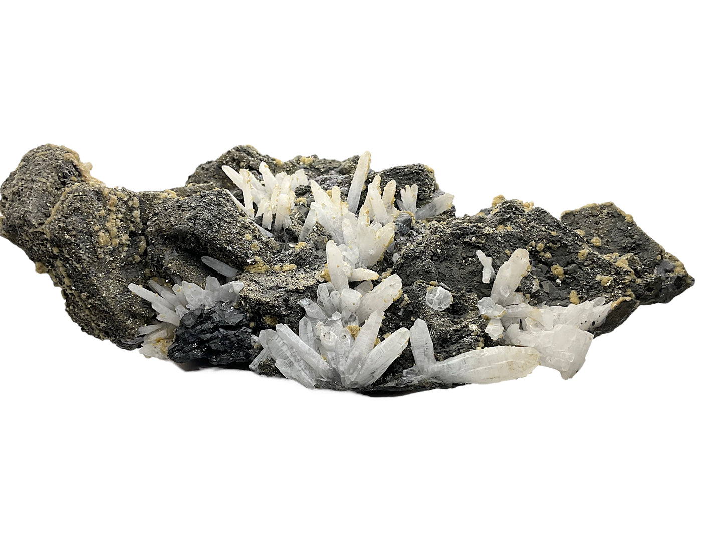 Pyrit Quarz Bleiblende Stufe I 1974gr. I 22x12x6cm I Sammlerstück I Unikat S3008 I Kosovo-Trepca