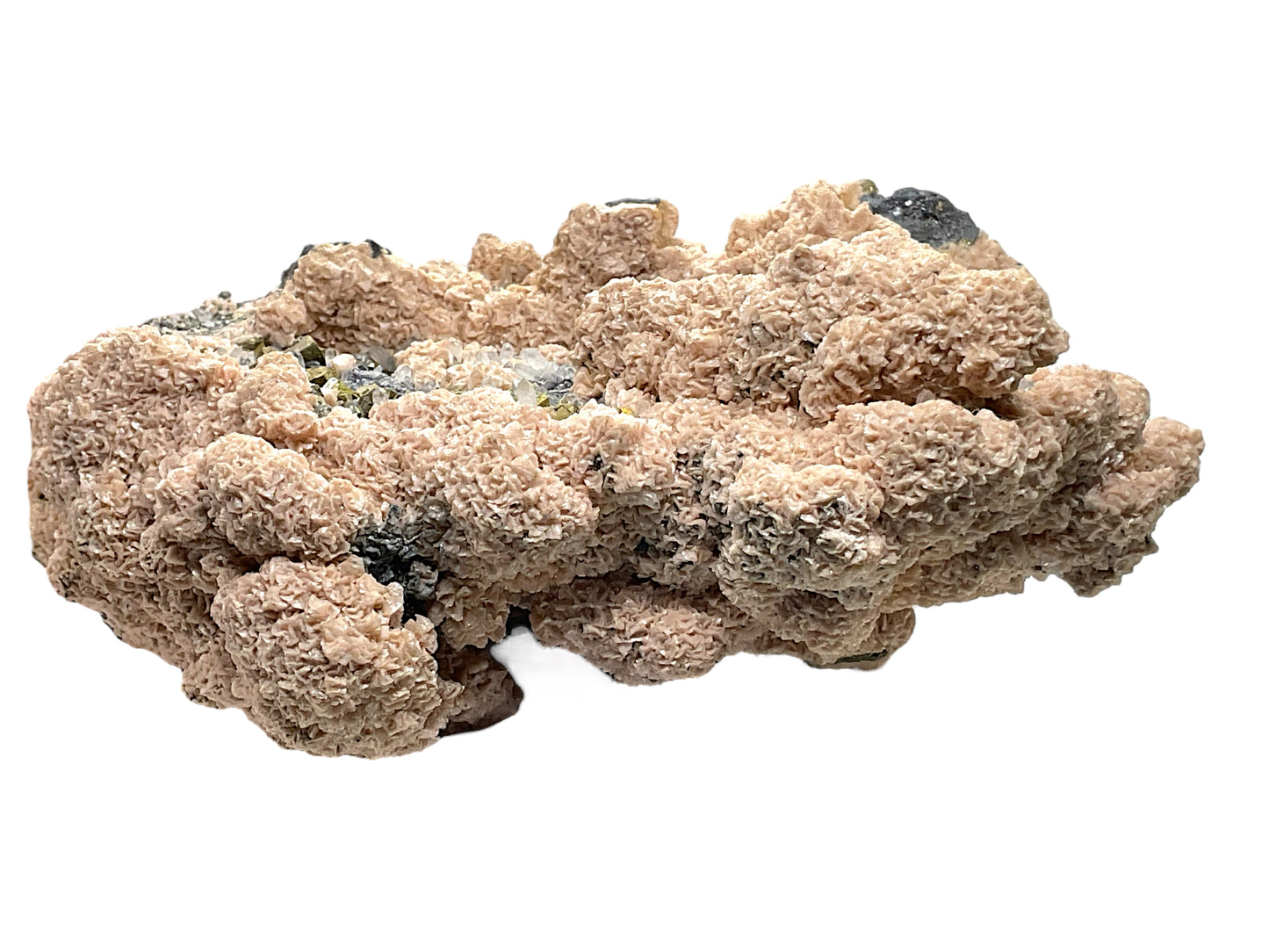 Rhodochrosit Quarz Pyrit Kristall I 1409gr. I 14x11x6cm I Sammlerstück I Unikat-Masterpiece S3020 I Kosovo-Trepca