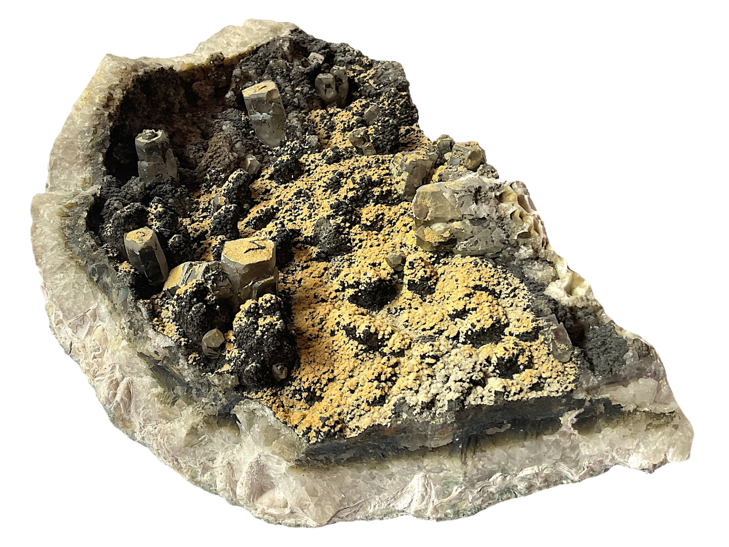 XXL Calcit Kanonenspat Kristall I 4350gr. I 28x21x9cm I Sammlerstück I Unikat-Masterpiece S3029 I Idar-Oberstein