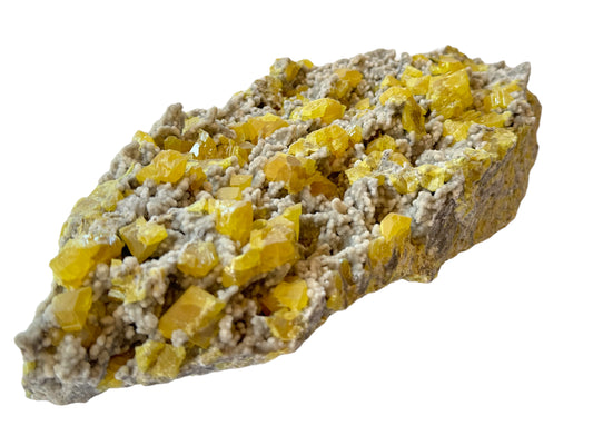XXL Schwefel Calcit Kristall I 3750gr. I 33x14x9cm I Sammlerstück I Unikat-Masterpiece S3030 I Italien-Sizilien