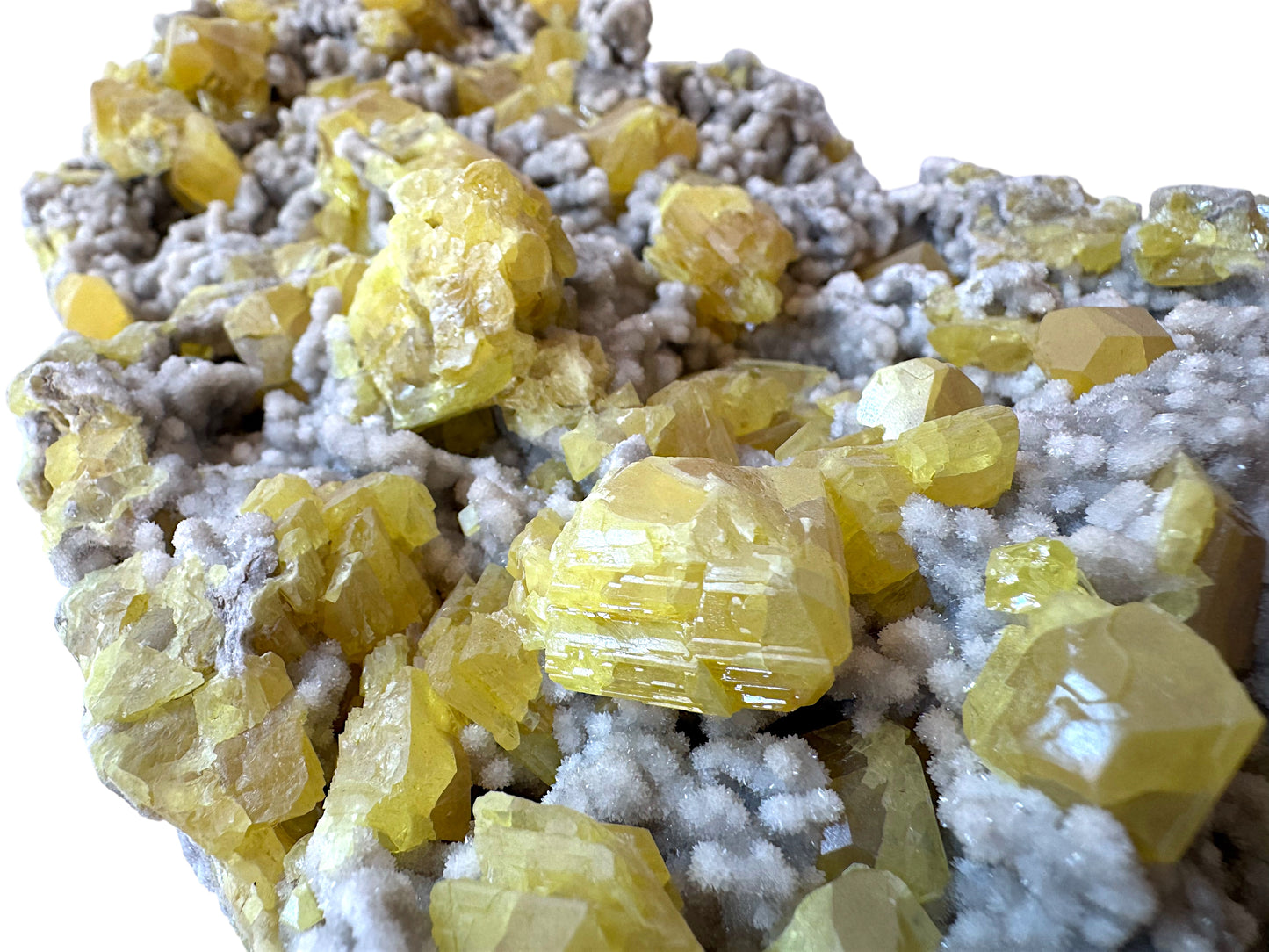 XXL Schwefel Calcit Kristall I 3750gr. I 33x14x9cm I Sammlerstück I Unikat-Masterpiece S3030 I Italien-Sizilien