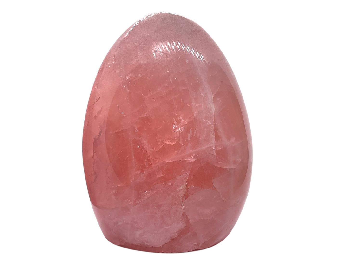 Steinfixx® - SALE - Rosenquarz Freeform | Unikat-Masterpiece 1539 |  732 gr I 8x5,5x11 cm | Edelsteinskulptur
