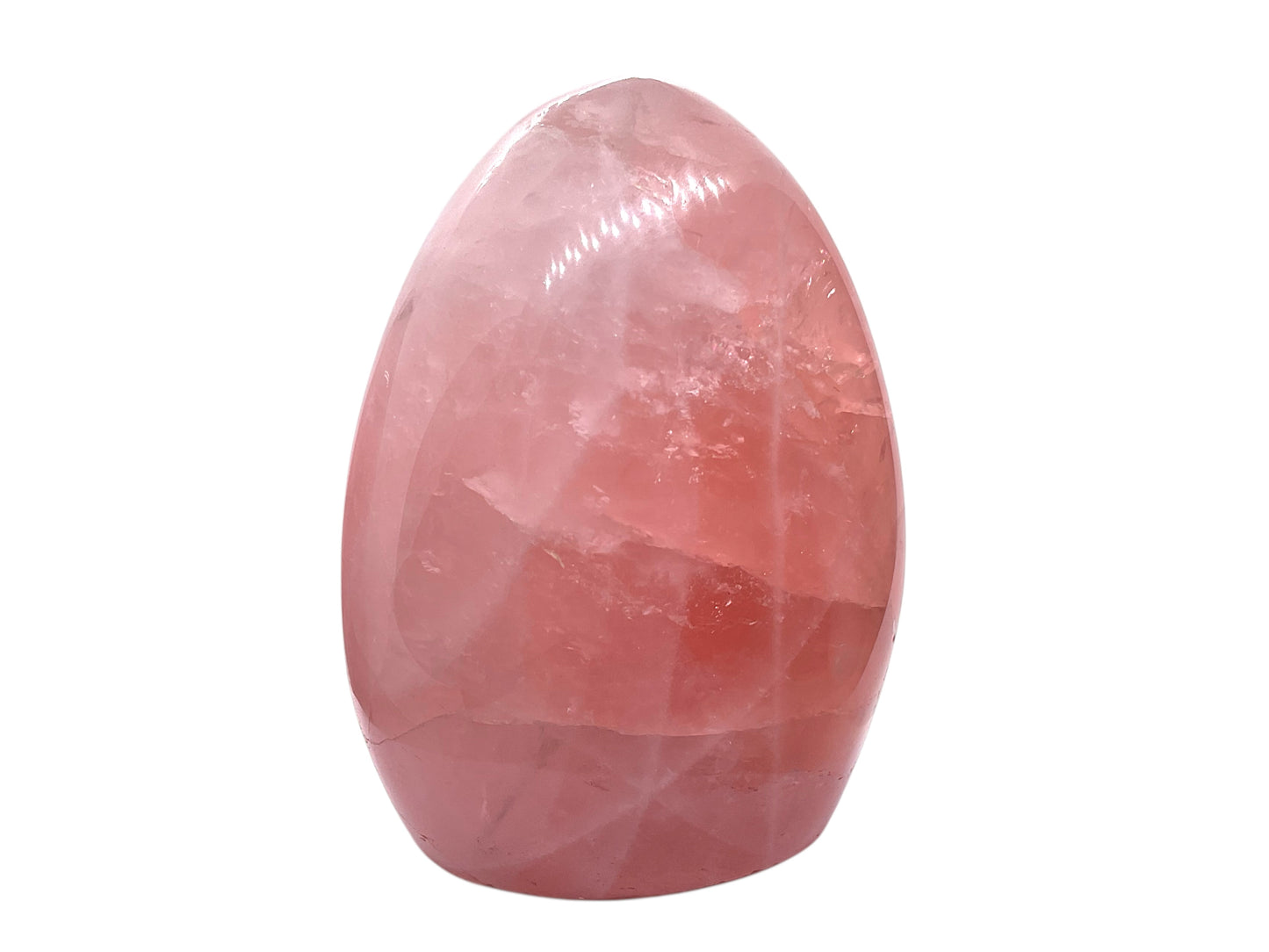 Steinfixx® - SALE - Rosenquarz Freeform | Unikat-Masterpiece 1539 |  732 gr I 8x5,5x11 cm | Edelsteinskulptur