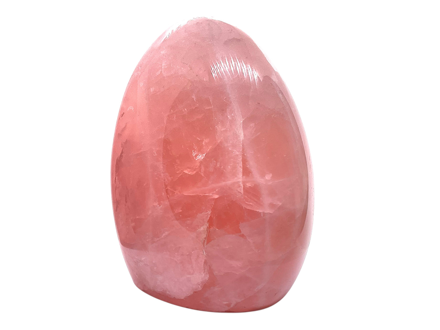Steinfixx® - SALE - Rosenquarz Freeform | Unikat-Masterpiece 1539 |  732 gr I 8x5,5x11 cm | Edelsteinskulptur