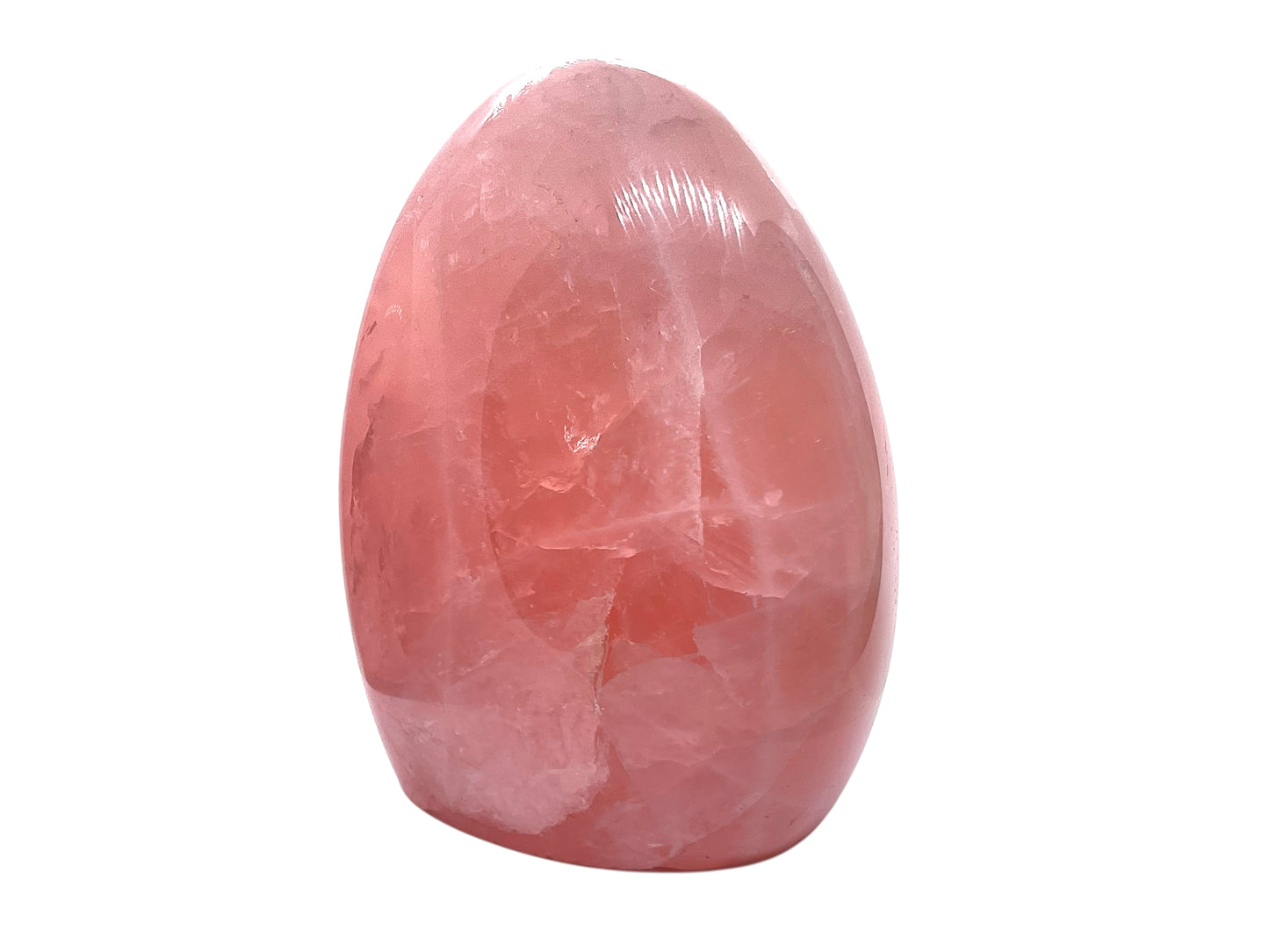 Steinfixx® - SALE - Rosenquarz Freeform | Unikat-Masterpiece 1539 |  732 gr I 8x5,5x11 cm | Edelsteinskulptur