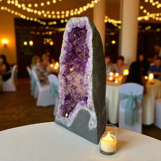 Amethyst Druse mit phantastischen Kristallen I 12,3 KG I 22x39x15cm I Blickfang I Unikat-Masterpiece 1480 I Brasilien