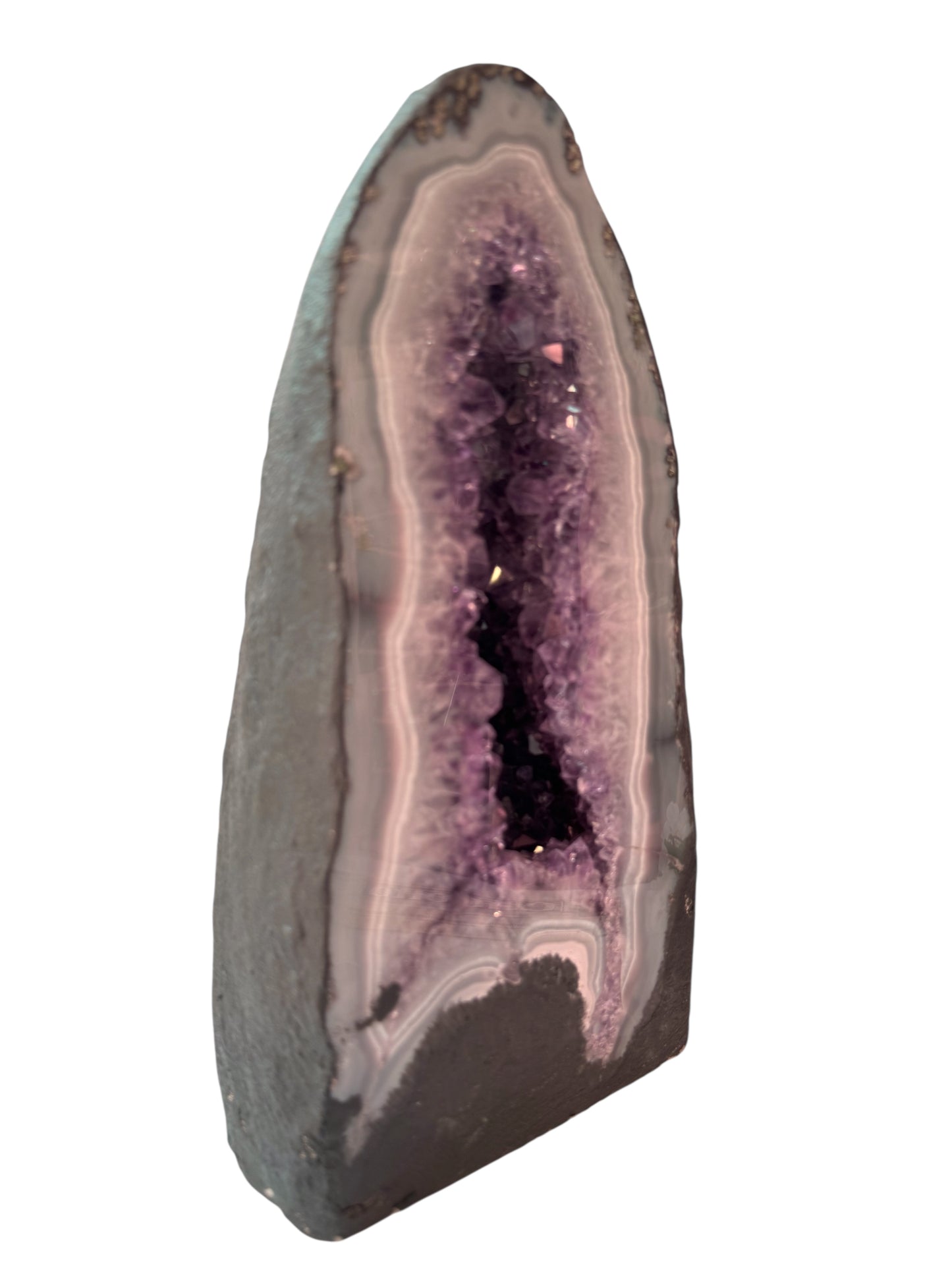 Amethyst Druse mit phantastischen Kristallen I 8,7 KG I 18x30x12 cm I Blickfang I Unikat-Masterpiece 1643 I Brasilien
