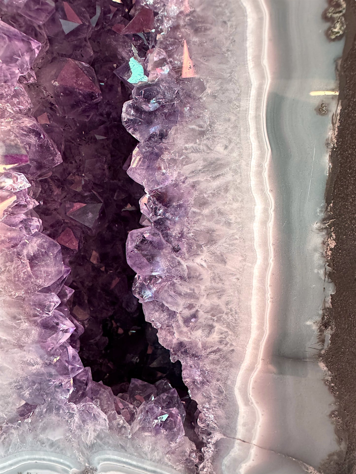 Amethyst Druse mit phantastischen Kristallen I 8,7 KG I 18x30x12 cm I Blickfang I Unikat-Masterpiece 1643 I Brasilien