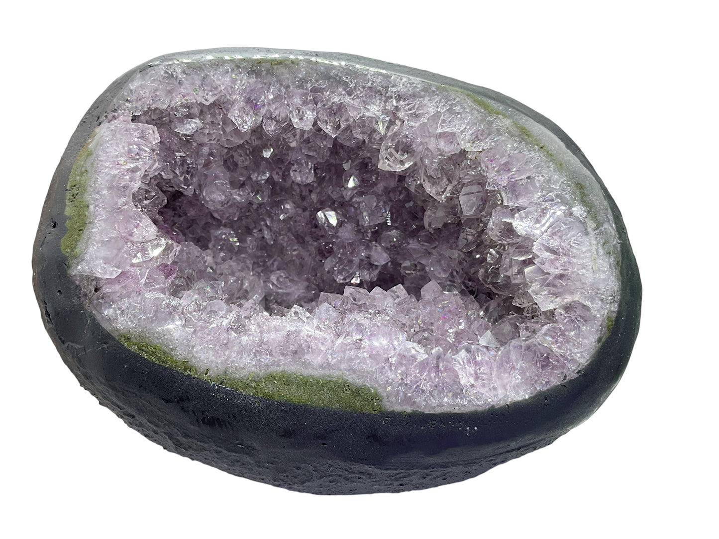 Amethyst Druse Minidruse mit phantastischen Kristallen I 1,04 KG I 12x9x9 cm I Blickfang I Unikat-Masterpiece 1629 I Brasilien