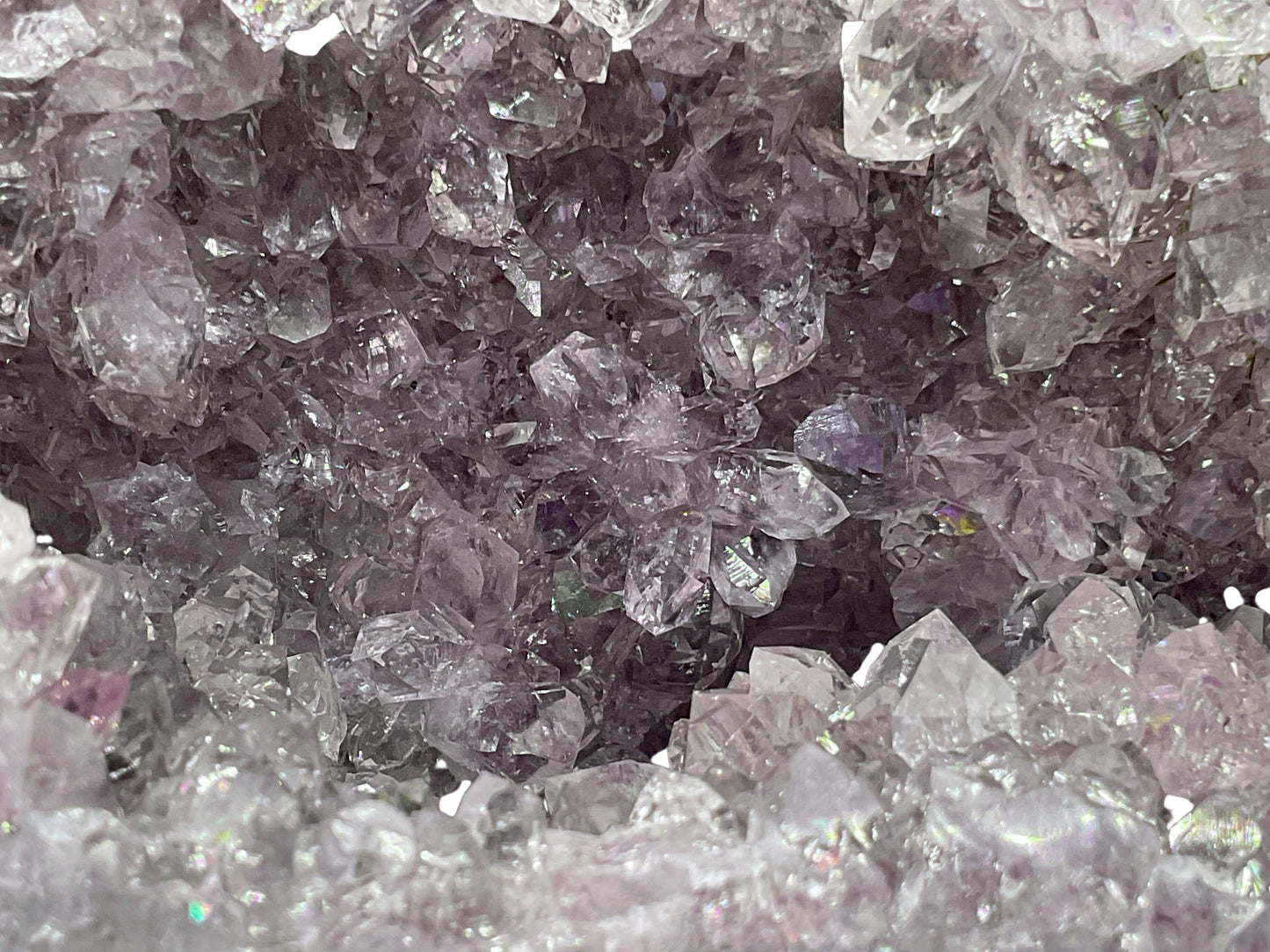 Amethyst Druse Minidruse mit phantastischen Kristallen I 1,04 KG I 12x9x9 cm I Blickfang I Unikat-Masterpiece 1629 I Brasilien