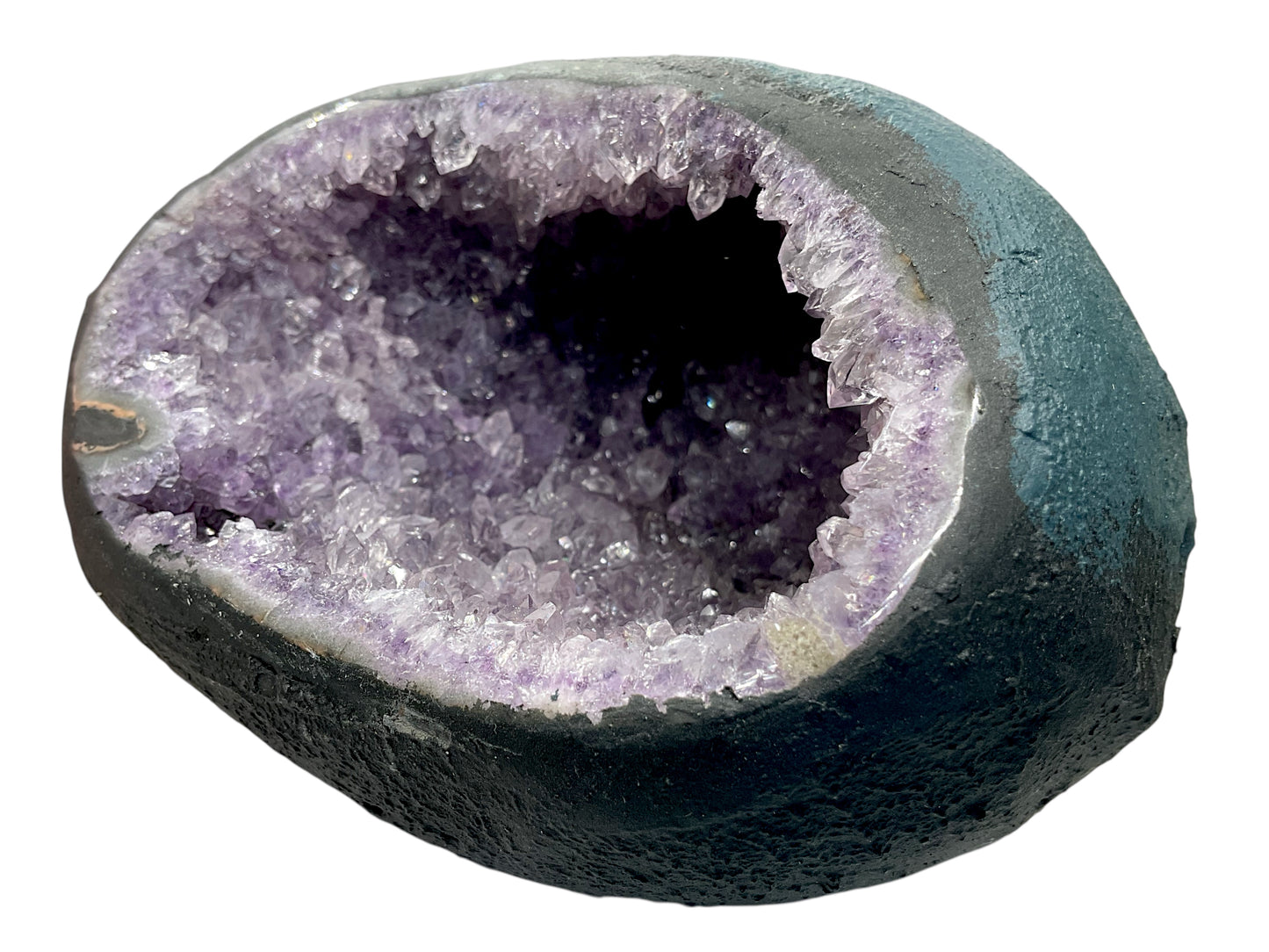 Amethyst Druse Minidruse mit phantastischen Kristallen I 1,13 KG I 13x11x10 cm I Blickfang I Unikat-Masterpiece 1619 I Brasilien