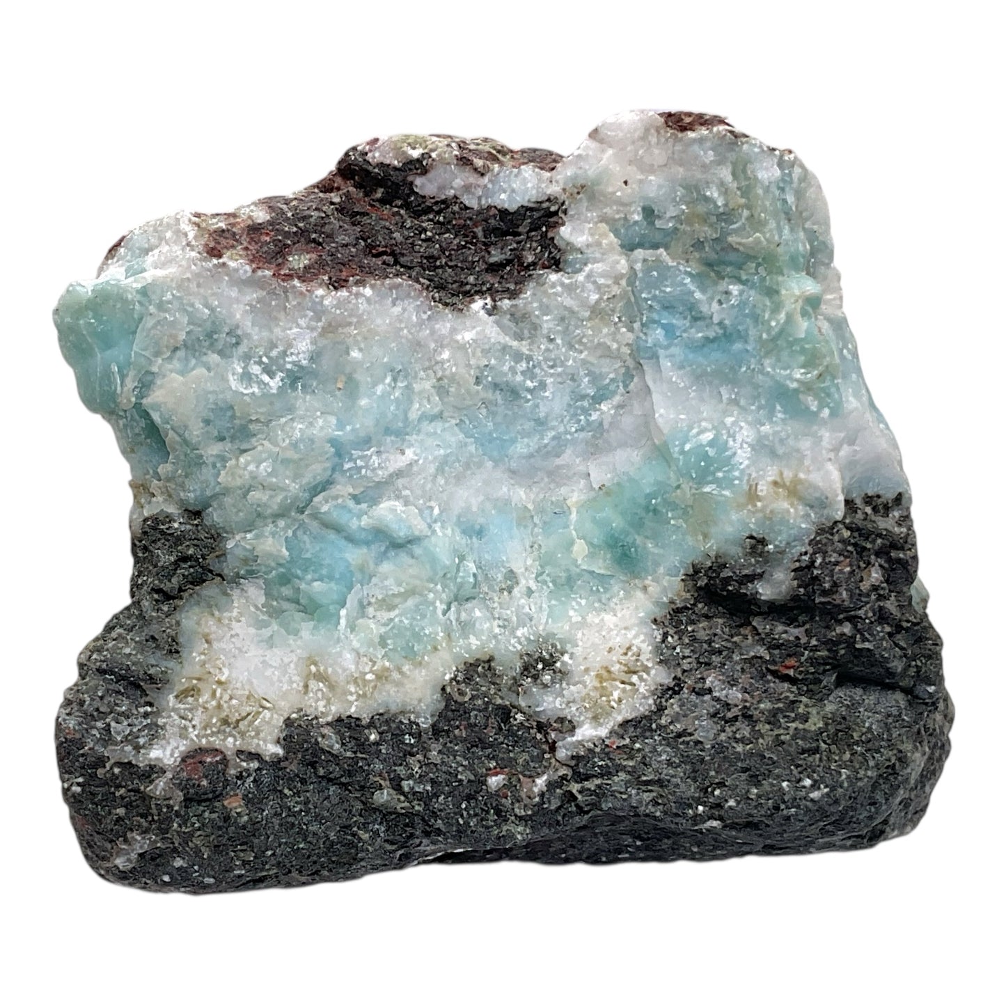 Prächtiger und sehr seltener Larimar Rohstein - Unikat-Masterpiece 1566 - 60x50x40mm - 156gr. - Dominikanische Republik