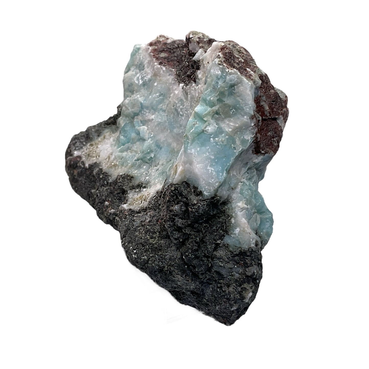 Prächtiger und sehr seltener Larimar Rohstein - Unikat-Masterpiece 1566 - 60x50x40mm - 156gr. - Dominikanische Republik