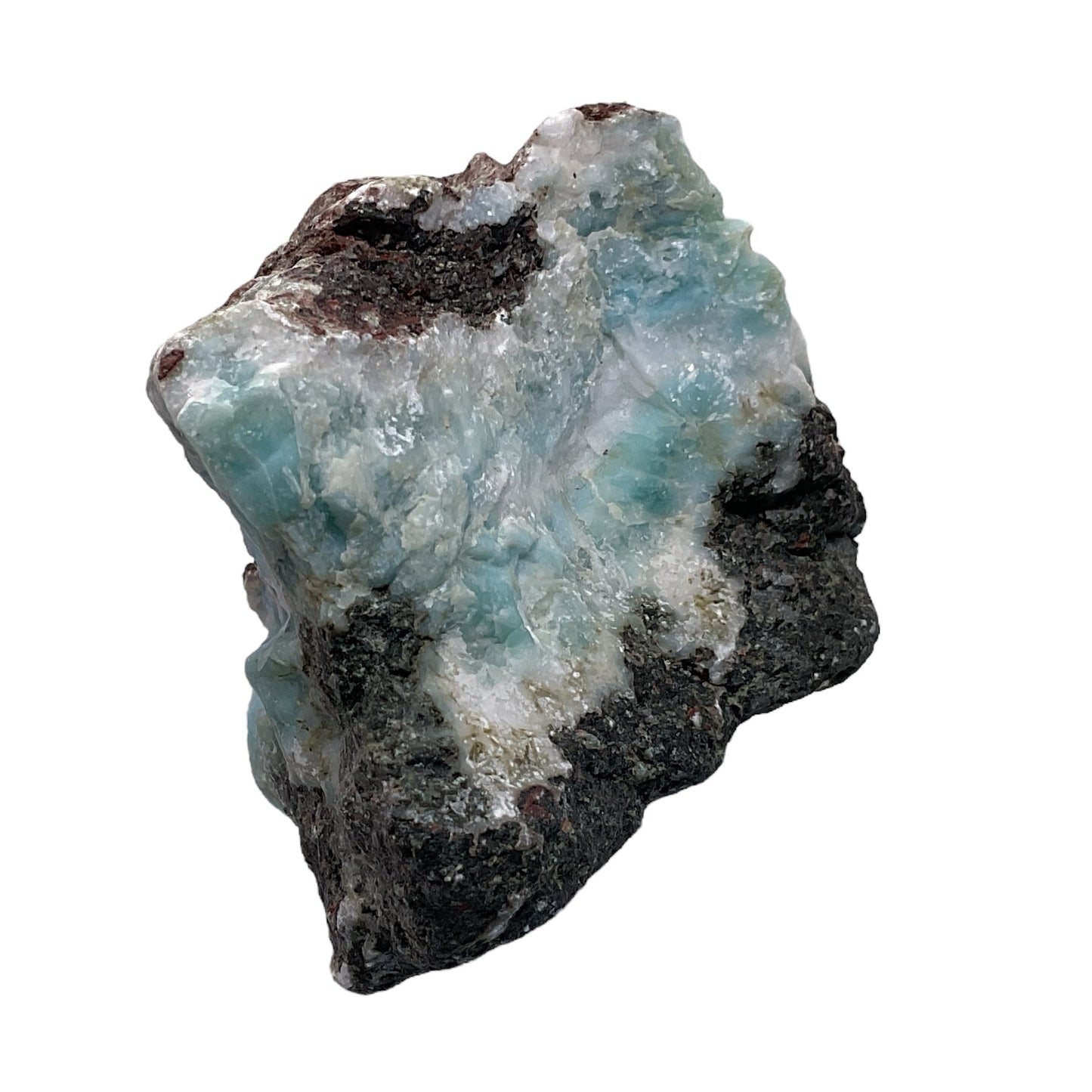 Prächtiger und sehr seltener Larimar Rohstein - Unikat-Masterpiece 1566 - 60x50x40mm - 156gr. - Dominikanische Republik