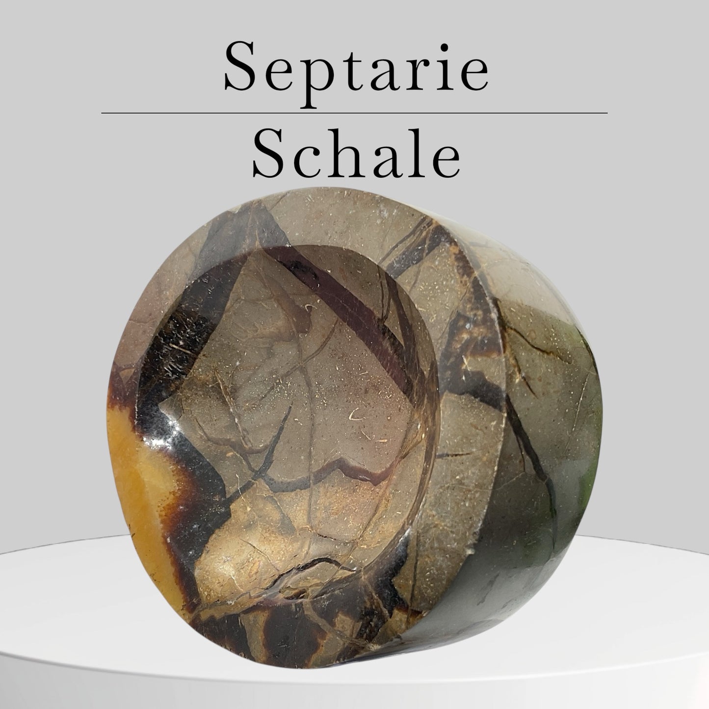 Septarien Schale I Schmuckschale I 729 Gramm I 11,5x9,5x3,5cm I Dragonbowl I Mystisch I Edelsteinschale I Unikat-Masterpiece 1650 I Madagaskar