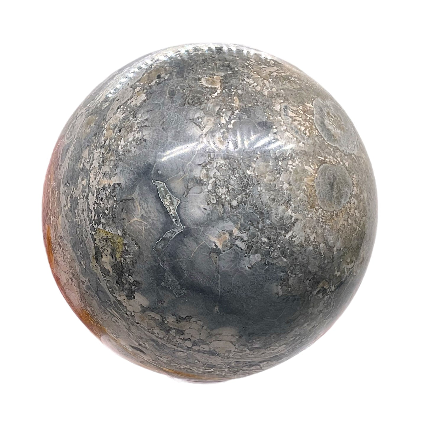 XL Ozeanjaspis Kugel mit Ständer | 10 cm | 1385 gr. | TOP 1A-Qualität I Heilstein I Der Kreativstein | Unikat-Masterpiece 1654 I Madagaskar