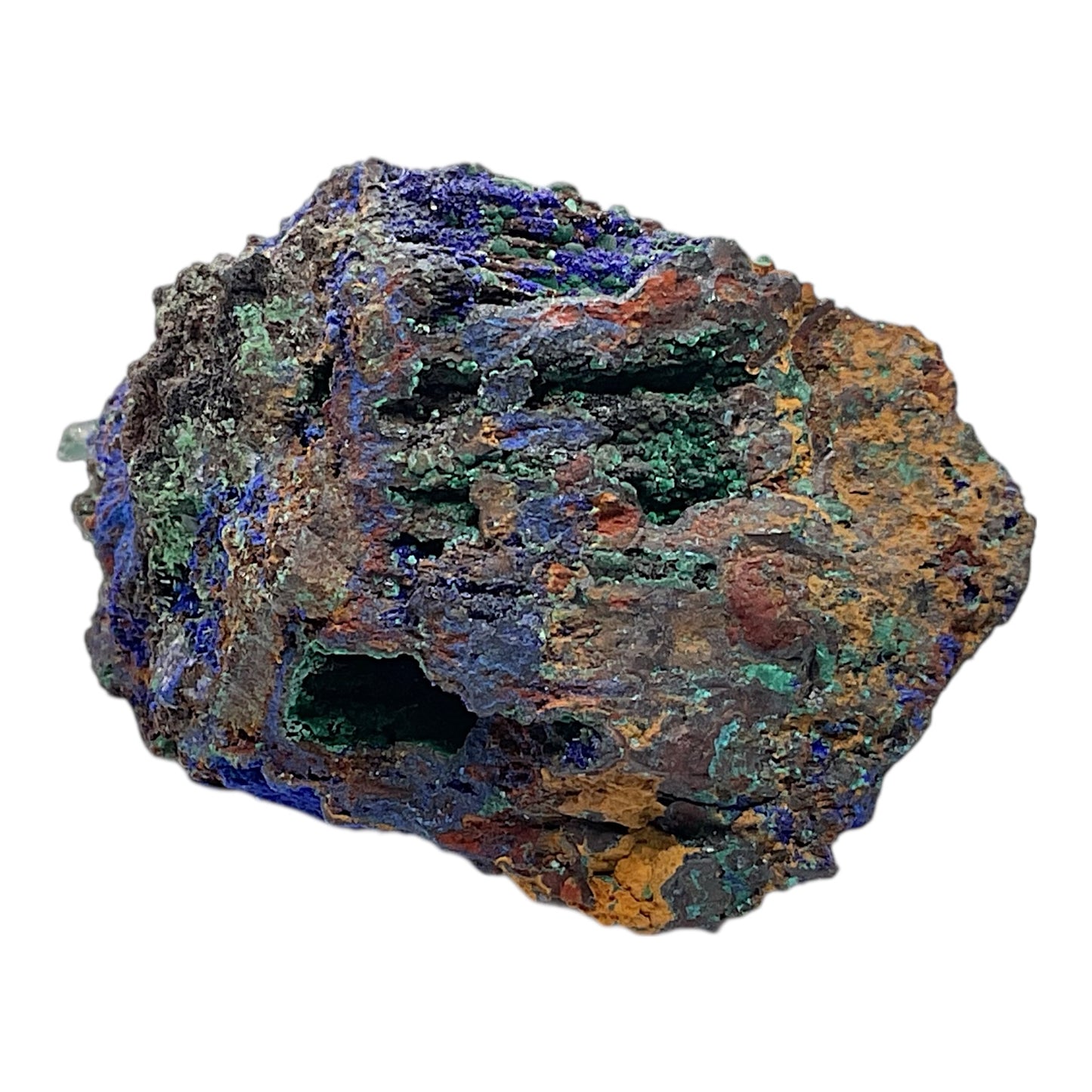 Prächtiger Azurit-Malachit Rohstein | 145 Gramm I 50x50x50mm I  I Lieferung incl. Acrylständer I Marokko I Unikat-Masterpiece 1509