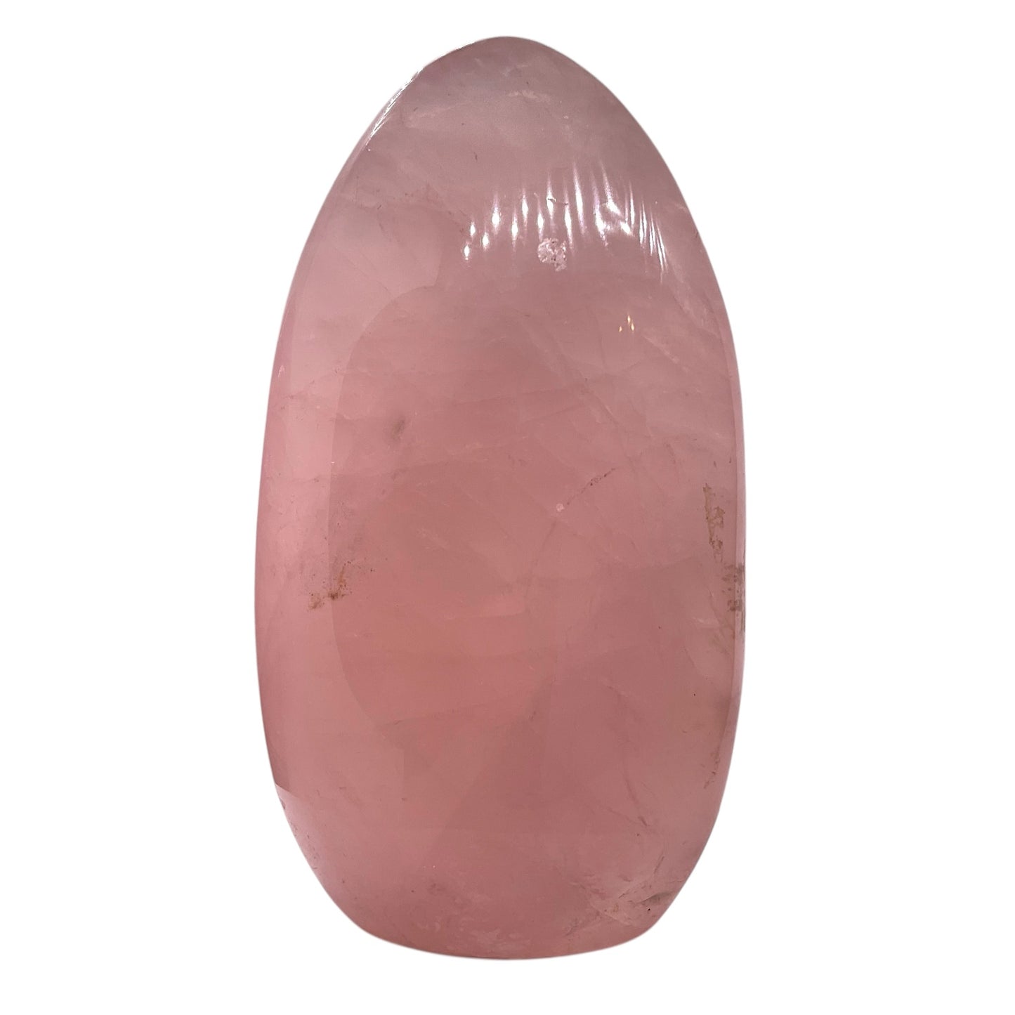 Rosenquarz Freeform | Unikat-Masterpiece 1539 |  700 gr I 14x8x4 cm | Edelsteinskulptur I Madagaskar