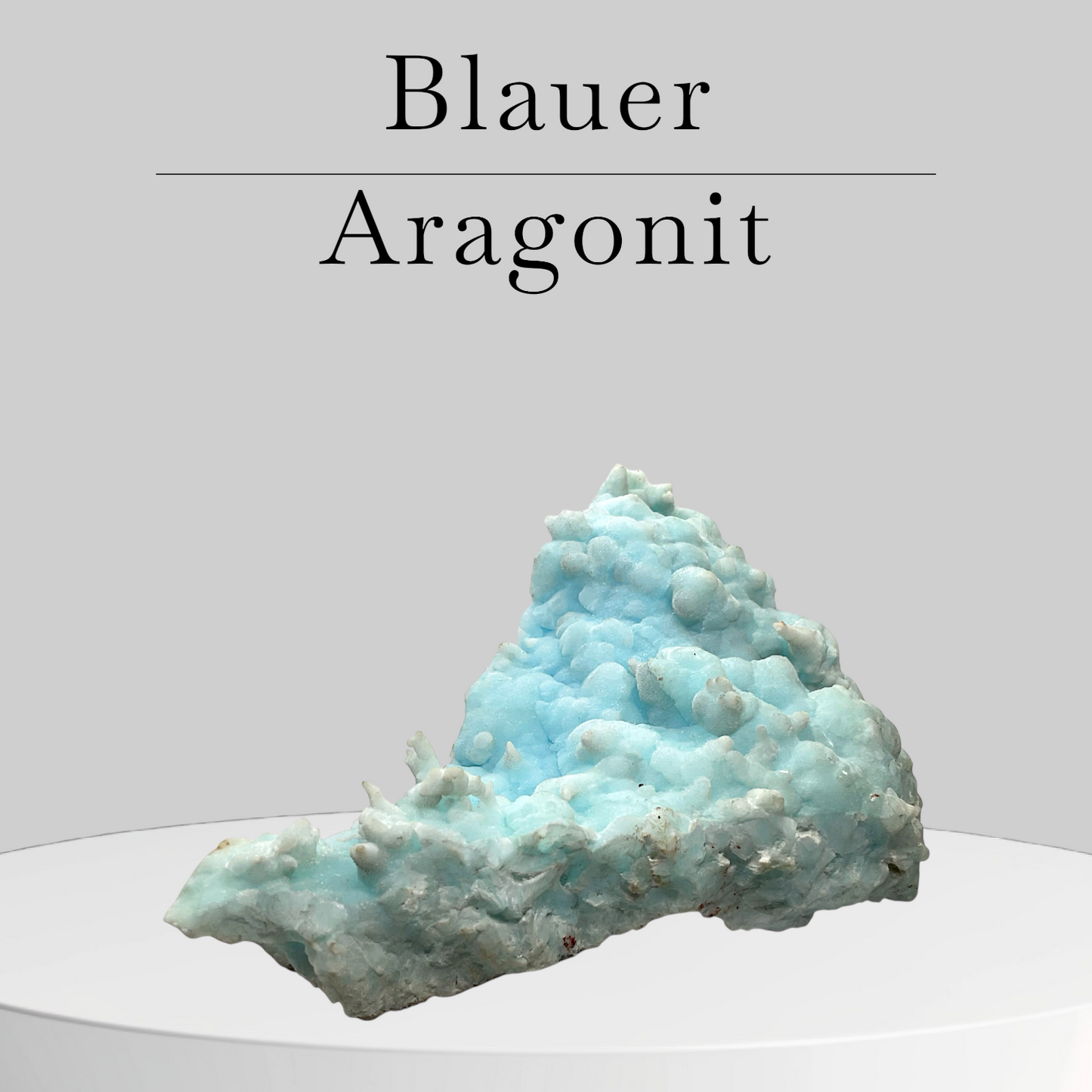 Aragonit blau Stufe I 355gr. I 15x7x5cm I Sammlerstück I Unikat S3019 I Griechenland-Laurion