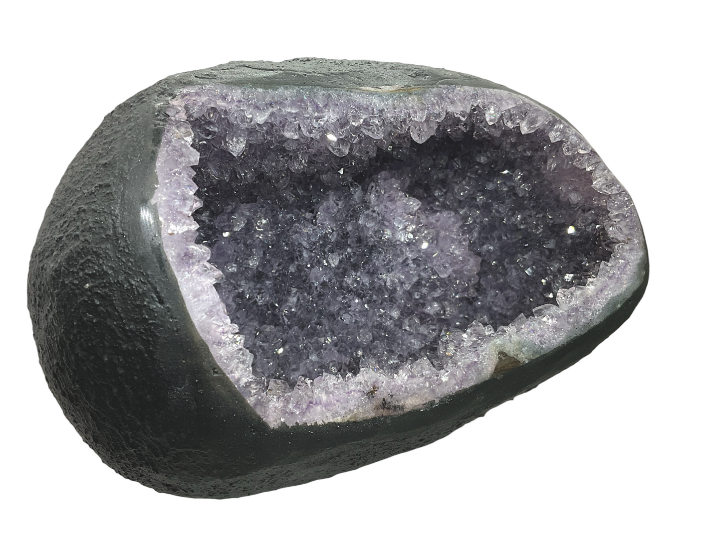 Amethyst Druse I 1,948 KG I 16x12x11 cm I Blickfang I Highlight für jeden Raum I Unikat-Masterpiece 1479 I Brasilien
