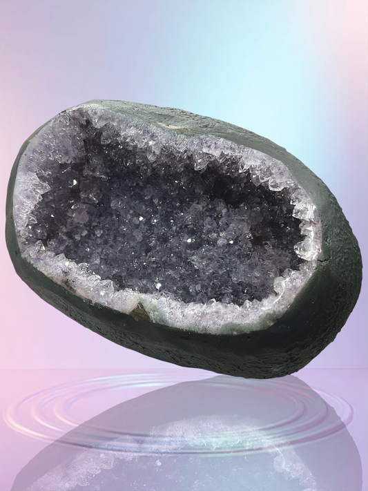 Amethyst Druse I 1,948 KG I 16x12x11 cm I Blickfang I Highlight für jeden Raum I Unikat-Masterpiece 1479 I Brasilien