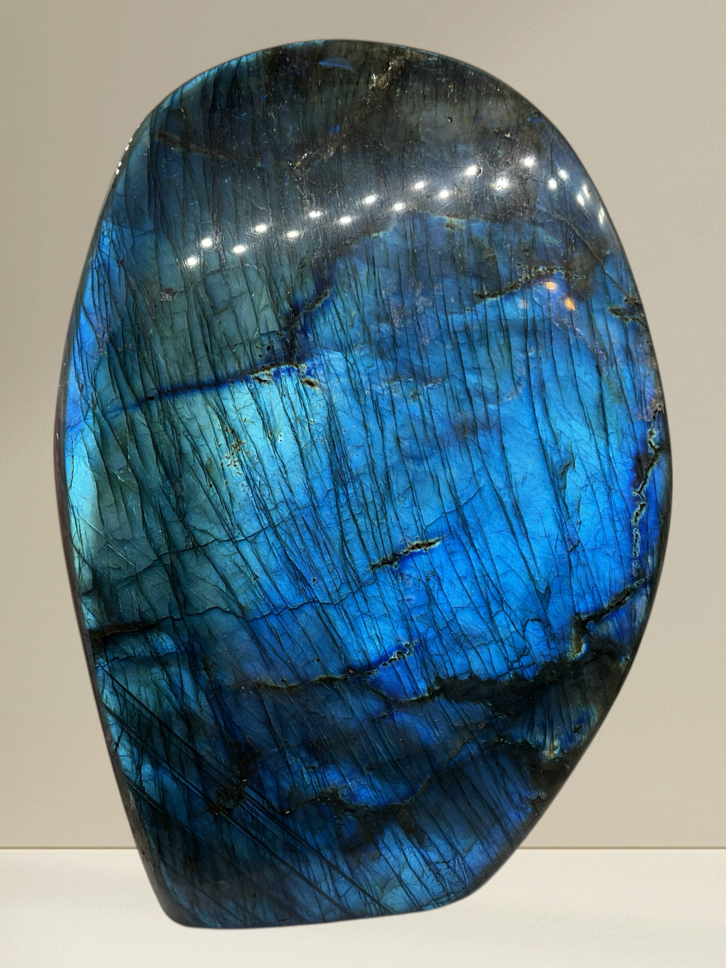 XXL Labradorit Freeform | Unikat-Masterpiece 1638 | Top 1A-Qualität I 12x7x16cm | 1584 gr. I Madagaskar