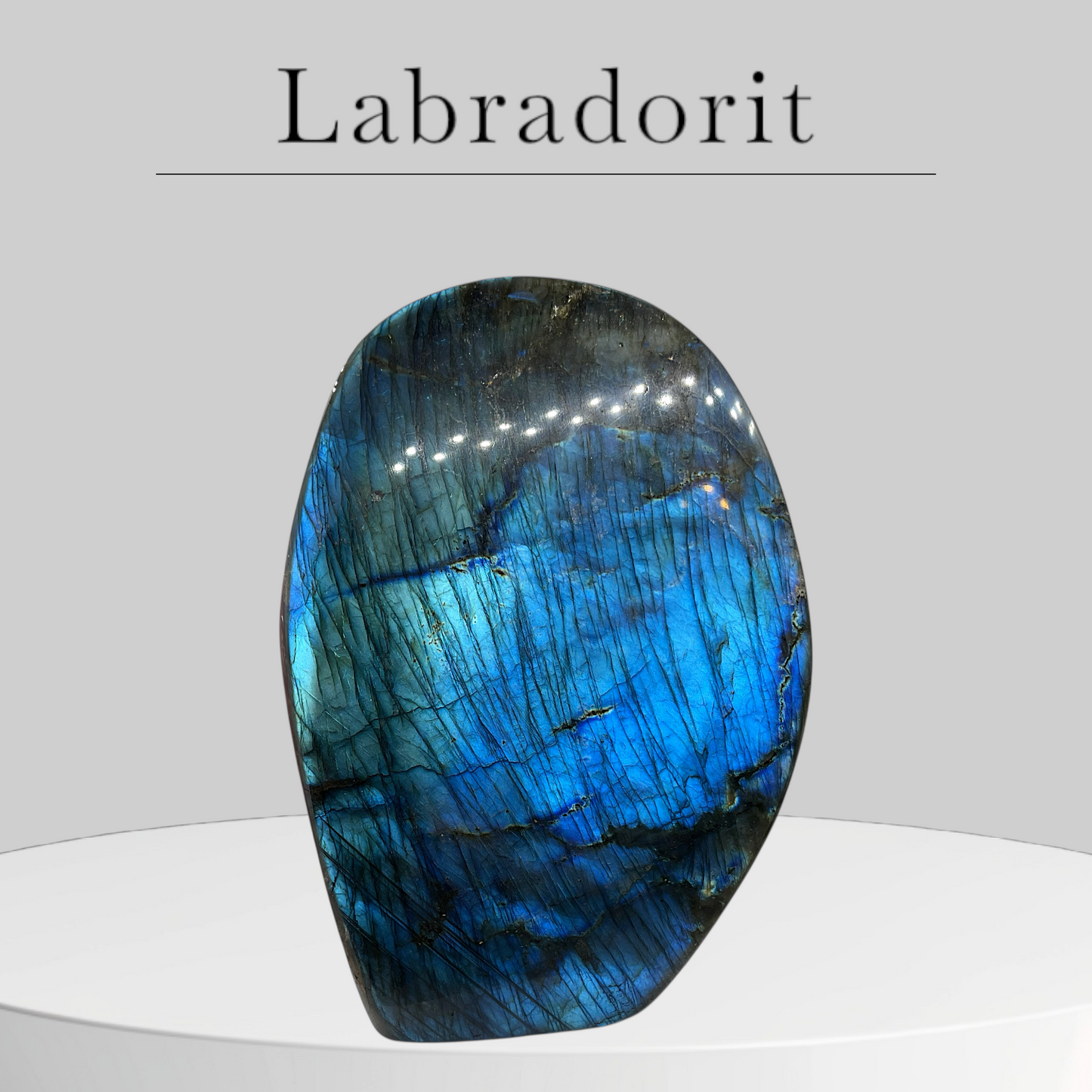 XXL Labradorit Freeform | Unikat-Masterpiece 1638 | Top 1A-Qualität I 12x7x16cm | 1584 gr. I Madagaskar