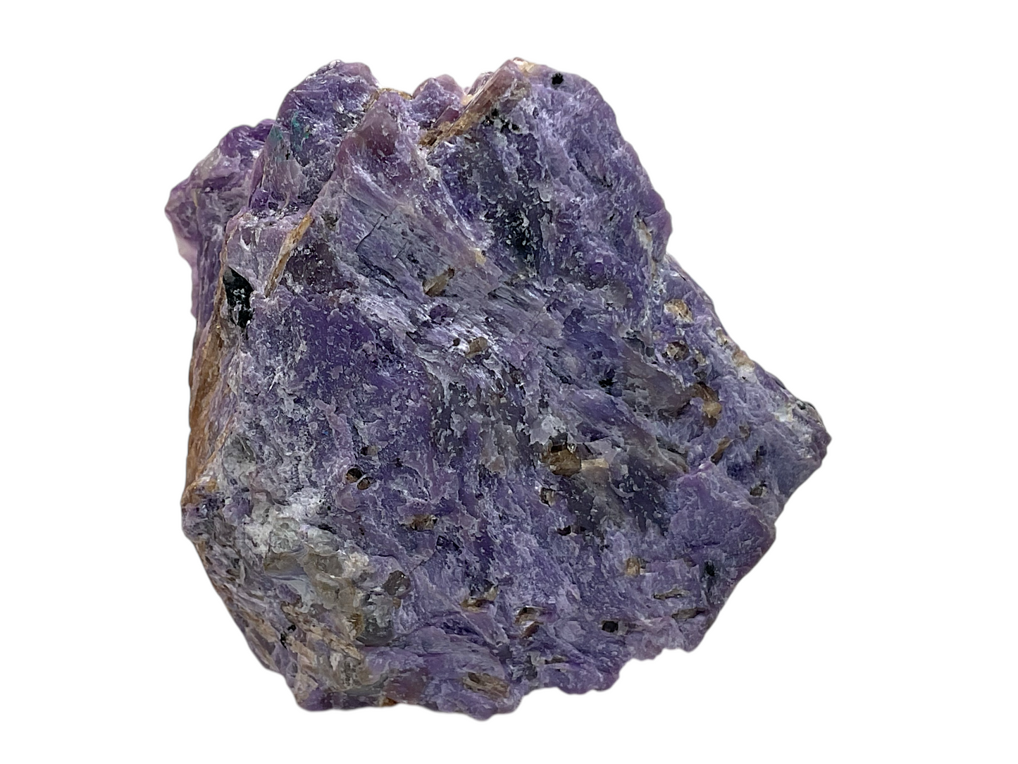 Charoit mit Tinaksit I Edelstein I Sammlerstück I 202 gr. I 6x4x7cm I Unikat-Masterpiece 1662 I Russland-Jakutien