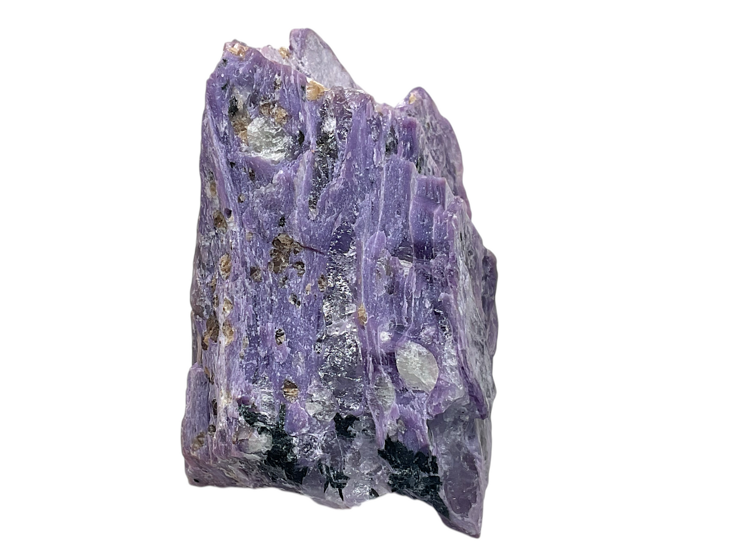 Charoit mit Tinaksit I Edelstein I Sammlerstück I 202 gr. I 6x4x7cm I Unikat-Masterpiece 1662 I Russland-Jakutien