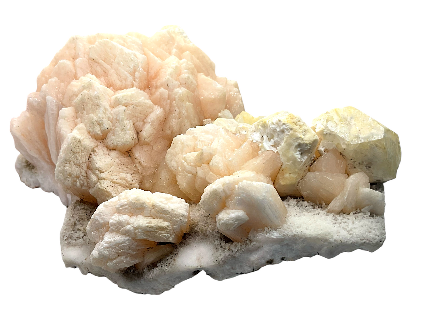 Stilbit Kristall I Edelstein I 612 gr. I 15x9x7cm I Unikat-Masterpiece 1661 I Sammlerstück I Indien-Poonah