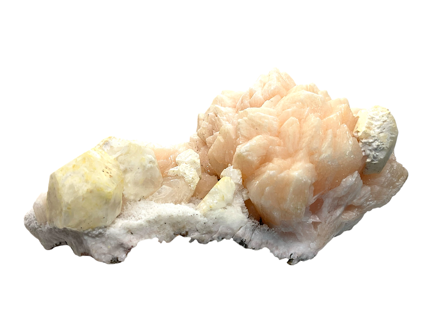 Stilbit Kristall I Edelstein I 612 gr. I 15x9x7cm I Unikat-Masterpiece 1661 I Sammlerstück I Indien-Poonah