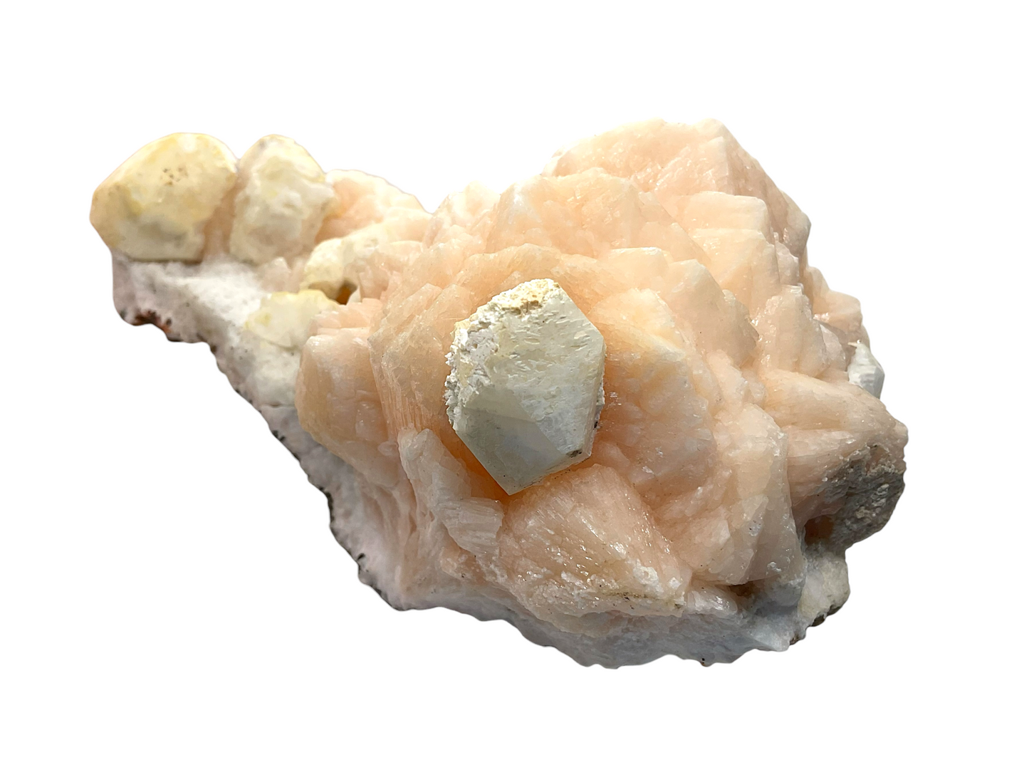 Stilbit Kristall I Edelstein I 612 gr. I 15x9x7cm I Unikat-Masterpiece 1661 I Sammlerstück I Indien-Poonah