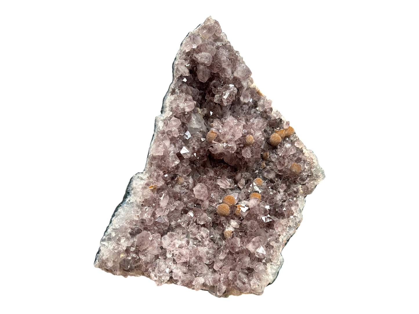 Amethyst Rohstein mit phantastischen Kristallen I 3,15 KG I 25x20x7 cm I Blickfang I Unikat-Masterpiece 1664 I Brasilien