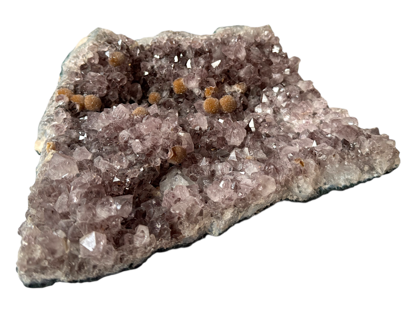 Amethyst Rohstein mit phantastischen Kristallen I 3,15 KG I 25x20x7 cm I Blickfang I Unikat-Masterpiece 1664 I Brasilien