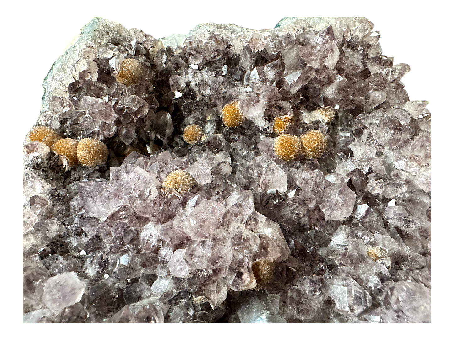 Amethyst Rohstein mit phantastischen Kristallen I 3,15 KG I 25x20x7 cm I Blickfang I Unikat-Masterpiece 1664 I Brasilien