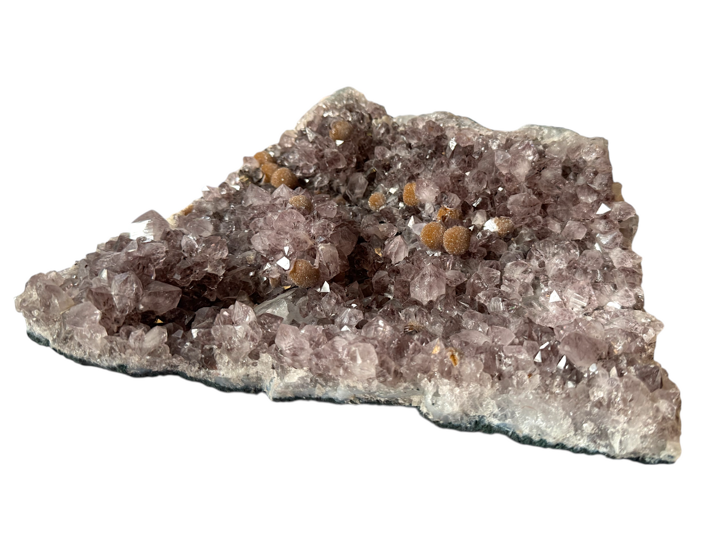 Amethyst Rohstein mit phantastischen Kristallen I 3,15 KG I 25x20x7 cm I Blickfang I Unikat-Masterpiece 1664 I Brasilien