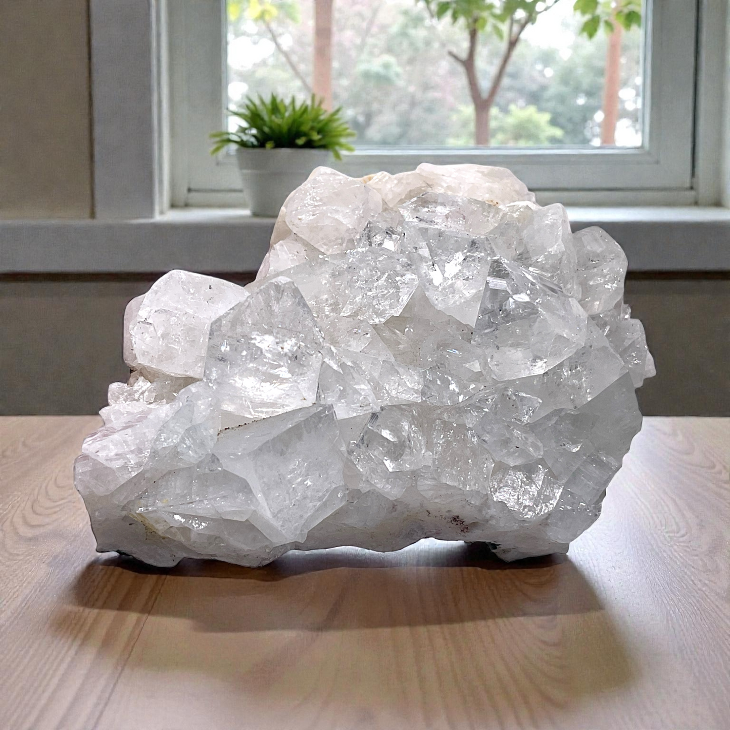 Apophyllit Kristall I Edelstein I 396gr. I 10x7x5cm I Unikat-Masterpiece 1461 I Sammlerstück I Chakra I Indien