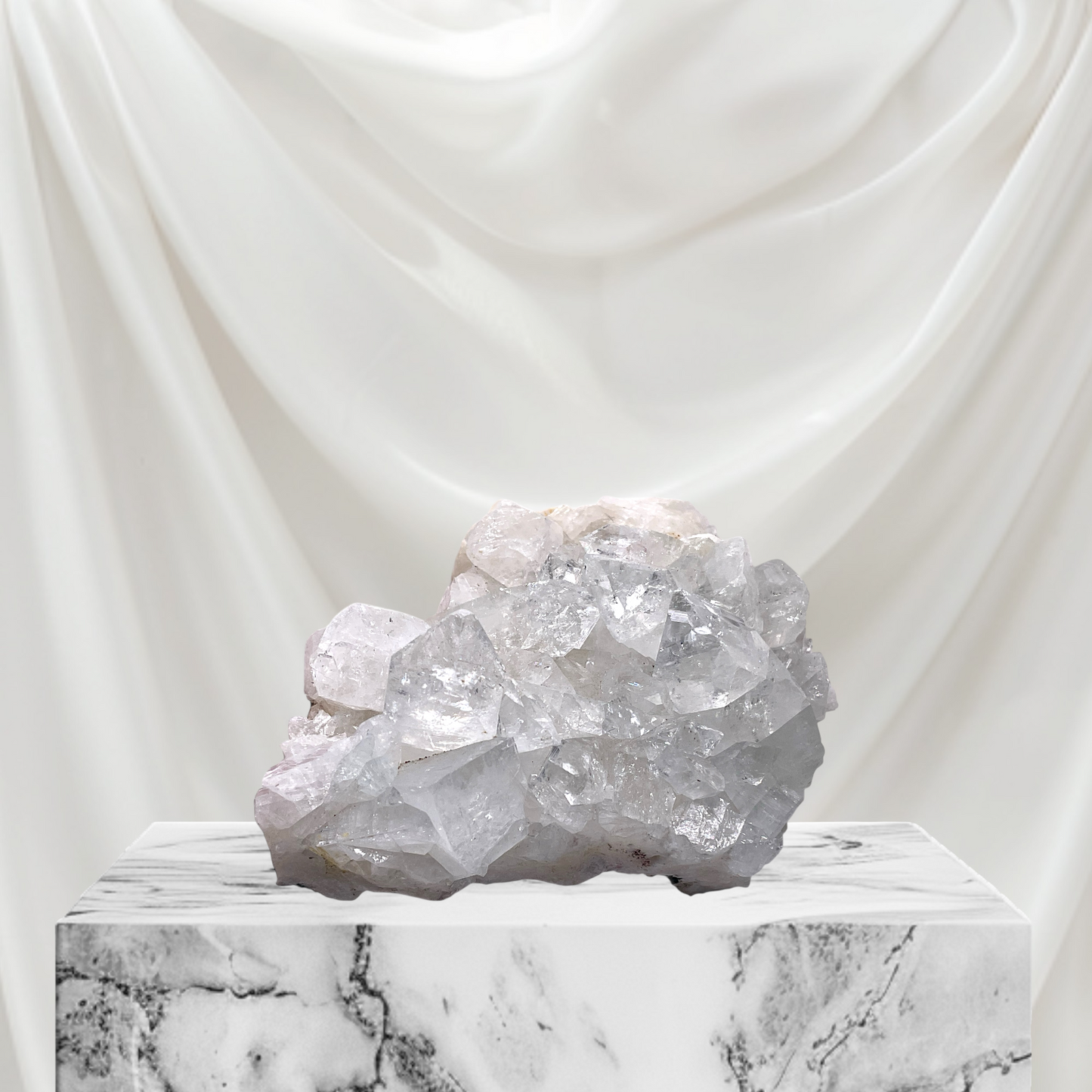 Apophyllit Kristall I Edelstein I 396gr. I 10x7x5cm I Unikat-Masterpiece 1461 I Sammlerstück I Chakra I Indien