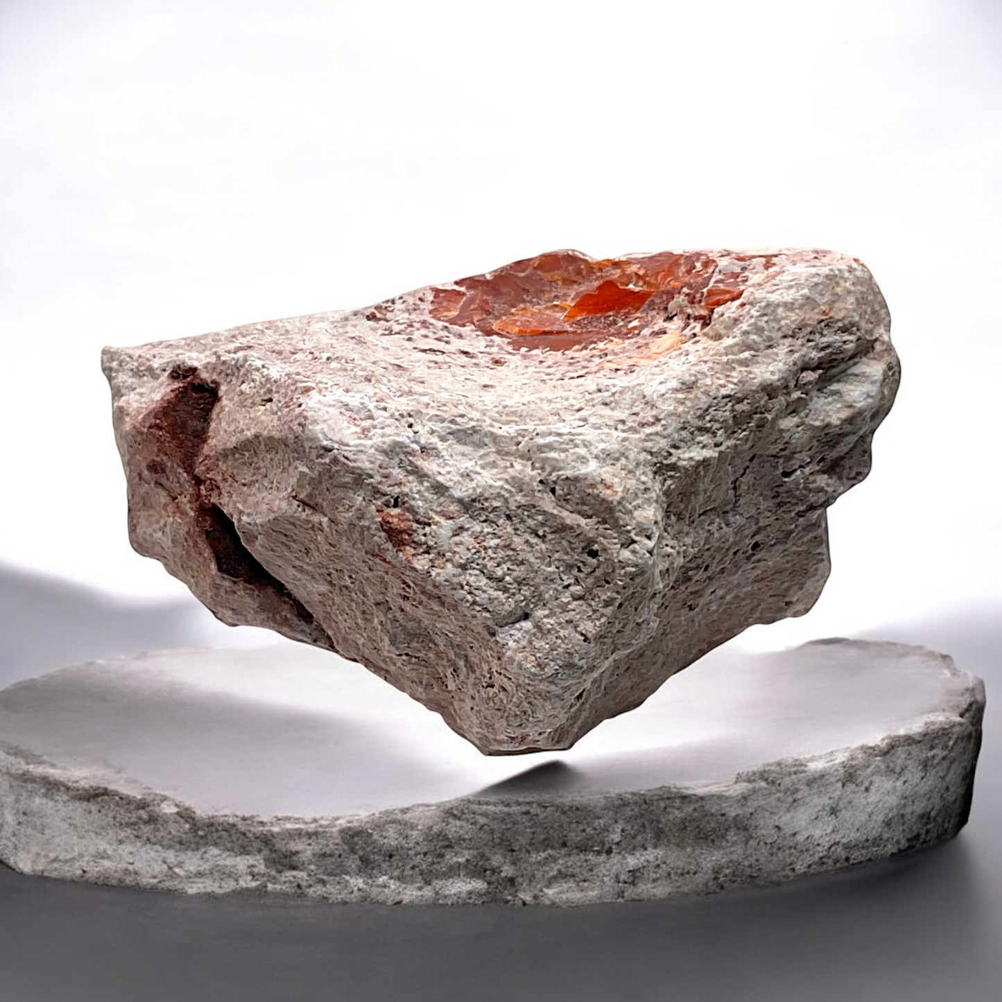 Feueropal Edelstein Rohstein I 96 gr. I 60x50x35 mm I Unikat-Masterpiece 1584 I Sammlerstück I Mexiko