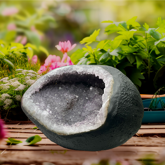 Amethyst Druse Minidruse mit phantastischen Kristallen I 1,38 KG I 14x12x10 cm I Blickfang I Unikat-Masterpiece 1619 I Sammlerstück I Brasilien