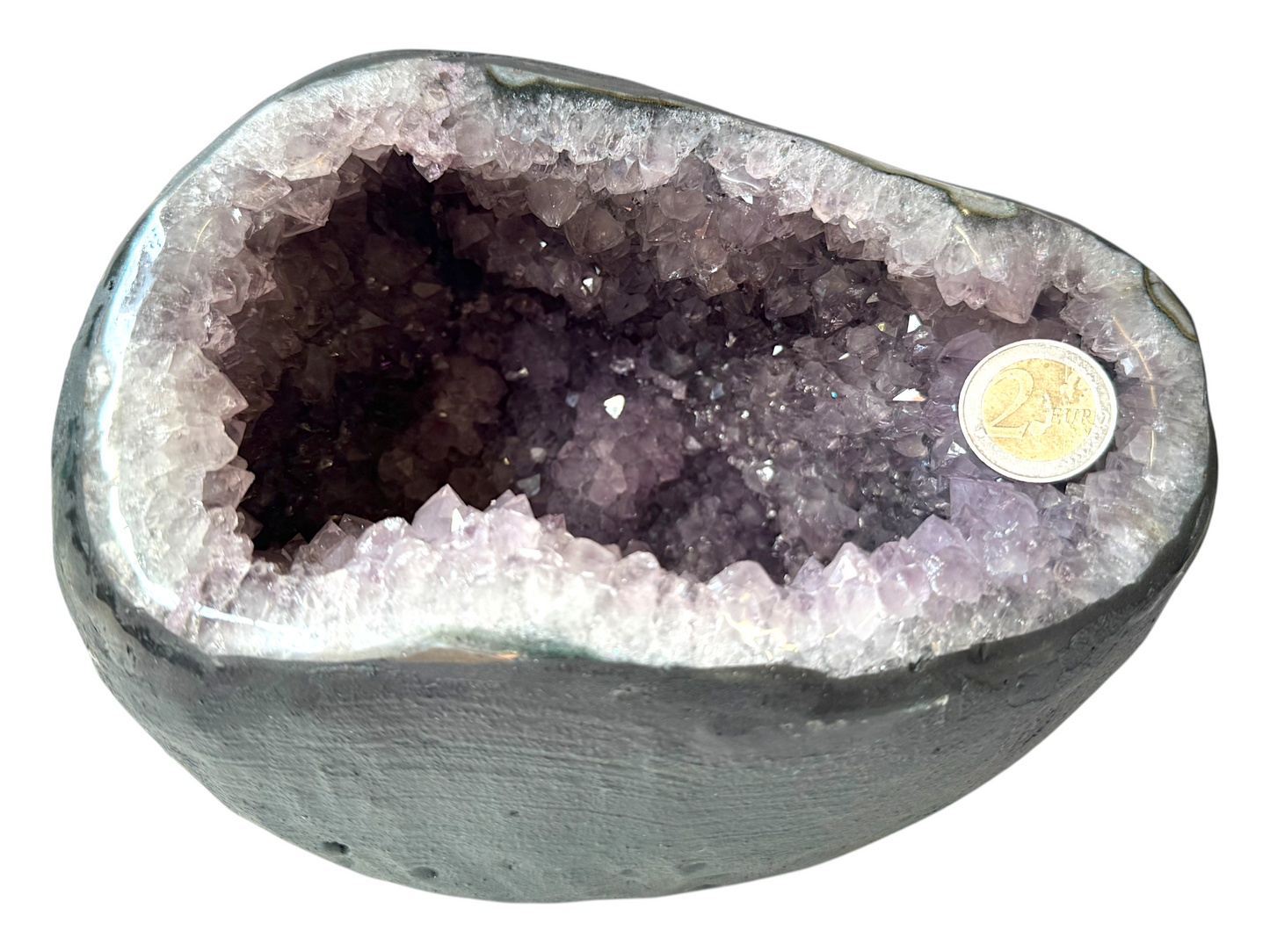 Amethyst Druse mit phantastischen Kristallen I 4,80 KG I 20x18x16 cm I Unikat-Masterpiece 1475 I Sammlerstück I Brasilien