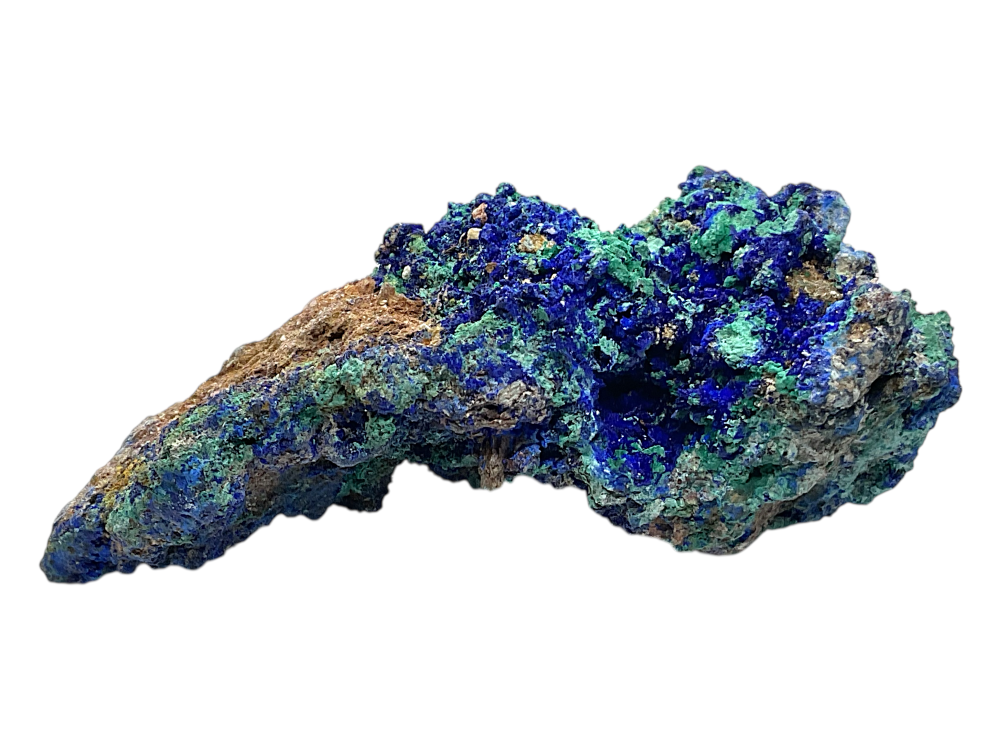 Azurit-Malachit Rohstein I Edelstein I 90x50x40mm I 99 gr. I Unikat-Masterpiece 1451 I Sammlerstück I Griechenland-Laurion